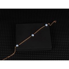 Bokalánc, ördögszem mintás lánc arany színben