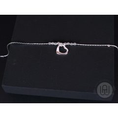 Bokalánc, ezüst, gömb és szív körvonal