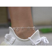 Bokalánc, ezüst, körbe csillag körvonallal