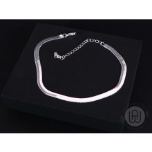 Bokalánc, ezüst, kígyólánc