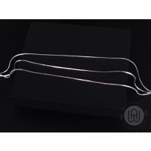 Bokalánc, ezüst, több soros kígyólánc