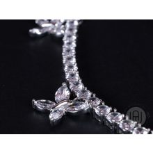 Nyaklánc, choker pillangó rizsszem köves 2.0