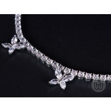 Nyaklánc, choker pillangó rizsszem köves 2.0