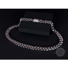 Nyaklánc, cuban link, köves csattal