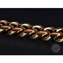 Nyaklánc, cuban link, köves csattal