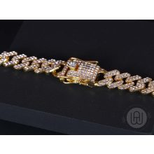 Nyaklánc, chain 12 mm vastag arany színben