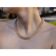 Nyaklánc, chain 12 mm vastag arany színben