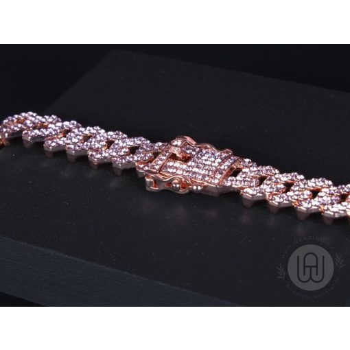 Nyaklánc, chain 12 mm vastag rosegold színben