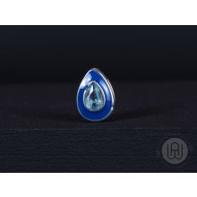 Klip, szikrázó kék esőcsepp