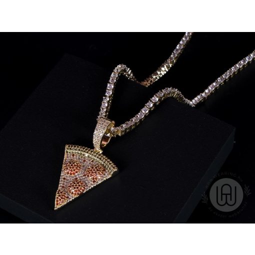 Medál, slice with ice