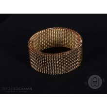 Gyűrű, milánói láncos arany színben