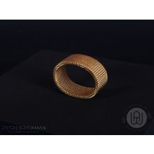 Gyűrű, milánói láncos arany színben