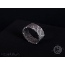 Gyűrű, milánói láncos ezüst színben