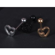 Nyelv piercing, szív a szívben