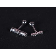 Fül piercing, köves vonal, 2 típusban, ezüst színben