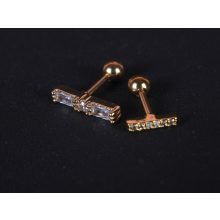 Fül piercing, köves vonal, 2 típusban, arany színben