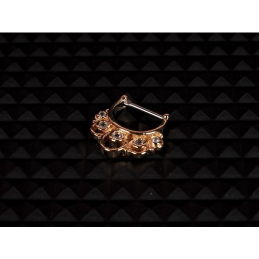 Karika, szegmens zárral boho stílusban