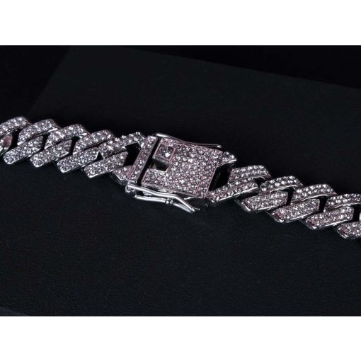 Full iced out miami row prong chain