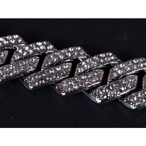 Full iced out miami row prong chain