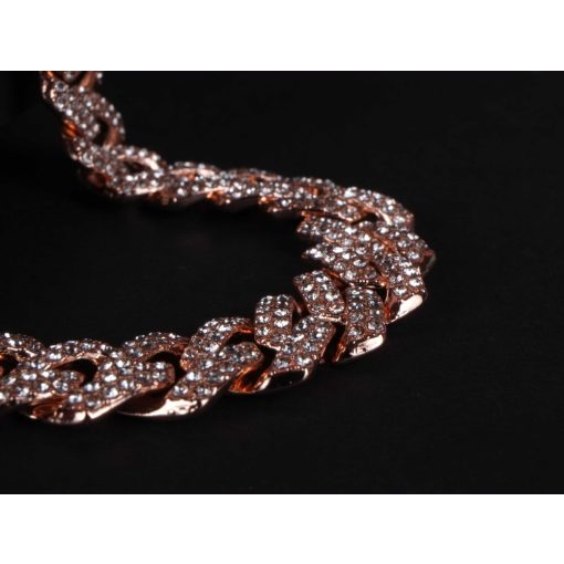 Full iced out miami row prong chain