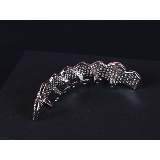 Fog grillz felső sor, ezüst és rózsaszín színben 