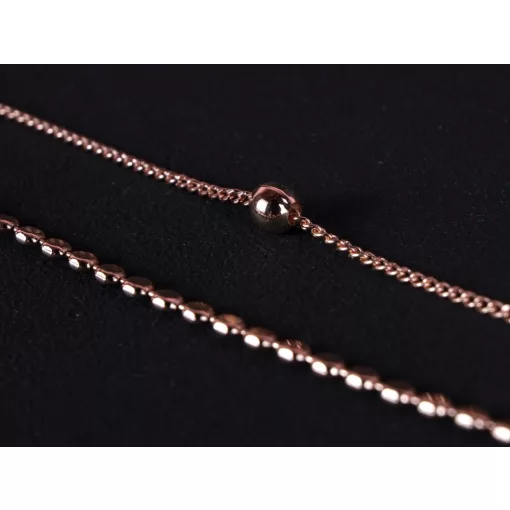 Karkötő, 2 soros, rosegold színben