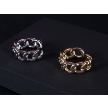 Gyűrű, láncos mintával, 2 színben