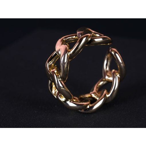 Gyűrű, láncos mintával, 2 színben