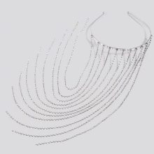 Hajpánt, köves,  hosszú láncos 2 színben