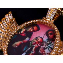 Ice medál szárnyas, kör alakú (egyedi)