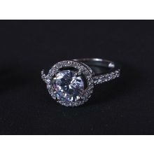 Szett ezüst gyűrű, fülbevaló kerek extra köves