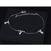 Bokalánc, ezüst, fagyott gömb