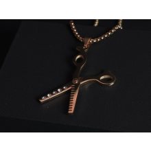 Medál, barber olló 