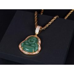 Medál, baguette buddha