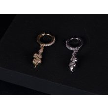 Fül piercing, köves kígyó 2 színben