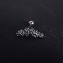 Fül piercing, köves ág 2 féle színben