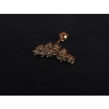 Fül piercing, köves ág 2 féle színben