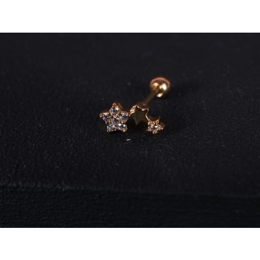 Fül piercing, csillag trió 2 féle színben