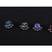 Microdermal, titánium pöttyök kővel 4 színben