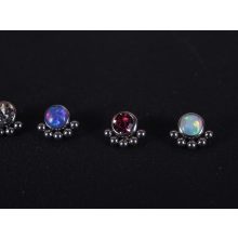 Microdermal, titánium pöttyök kővel 4 színben