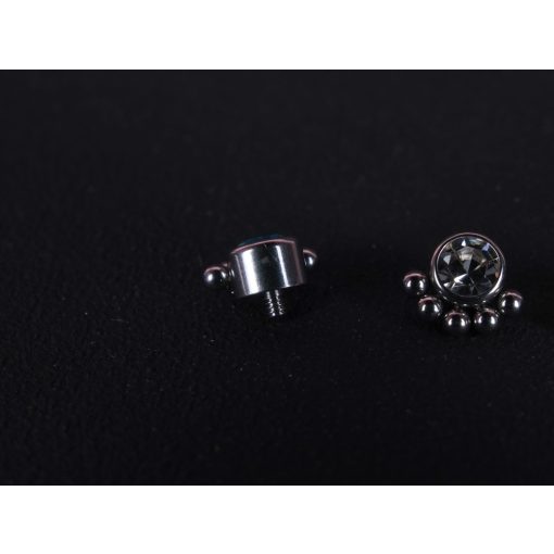 Microdermal, titánium pöttyök kővel 4 színben