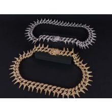 Nyaklánc, fél tüske lánccal 25 mm, 2 színben