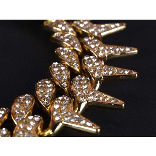 Nyaklánc, fél tüske lánccal 25 mm, 2 színben