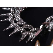 Nyaklánc, fél tüske lánccal 25 mm, 2 színben