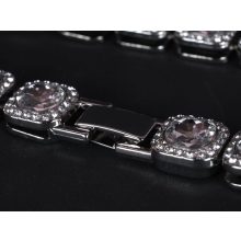 Nyaklánc,karkötő szett, tennis 12 mm ezüst színben