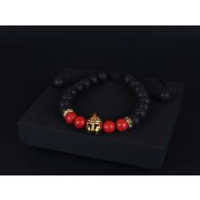 Karkötő, lávakő gyöngy, warrior