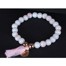 Karkötő szett rózsaszín, 5 db-os gyöngyös