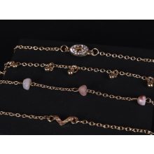 Karkötő szett arany színű, 6 db-os, karpereccel