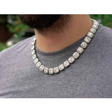 Nyaklánc, karkötő szett, tennis 12 mm arany színben