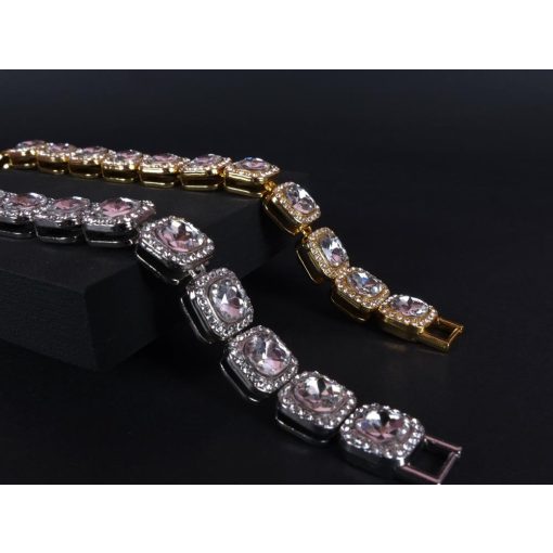 Nyaklánc,karkötő szett, tennis 12 mm ezüst színben